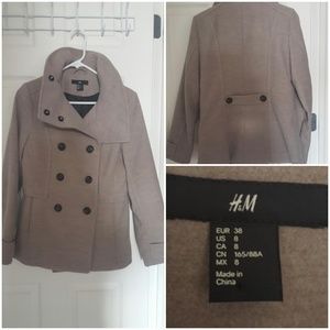 H&M peacoat. Size Medium. Womans